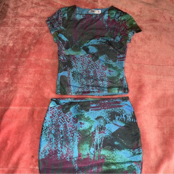 Tiger Mist Castial shirt & Chelo skirt set - Picture 3 of 7
